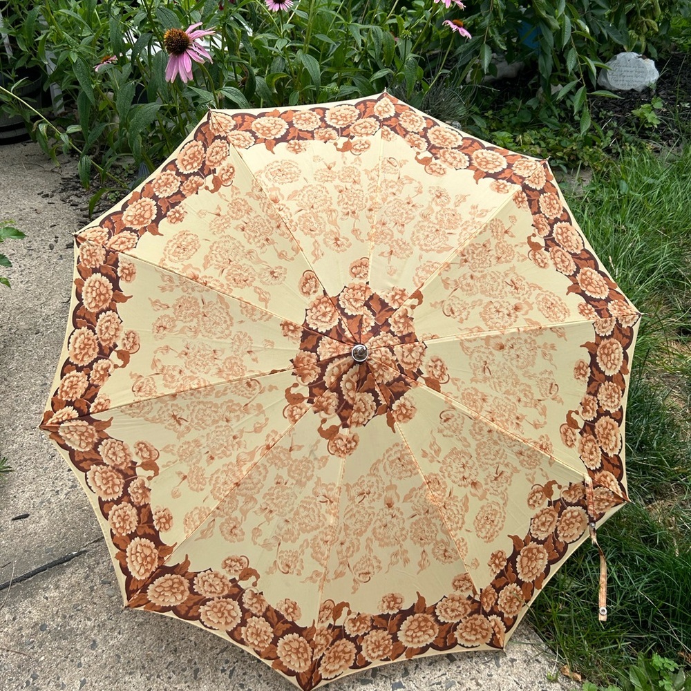 Vintage Floral Automatic Umbrella - Picture 6 of 12